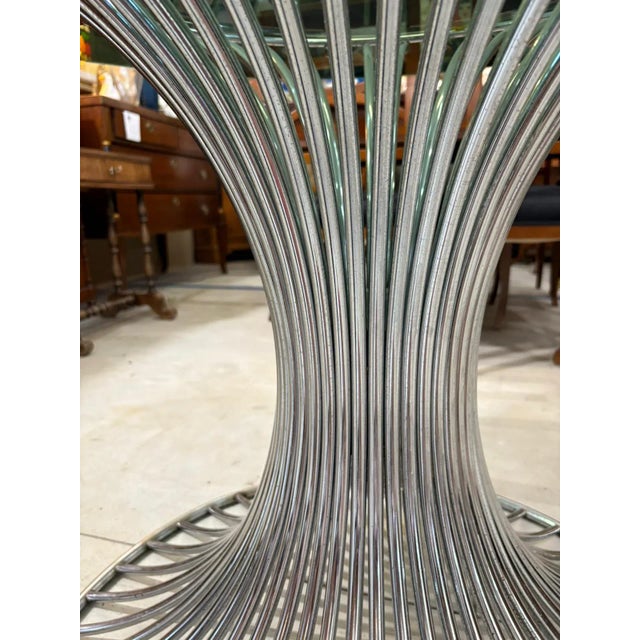Gray Chrome-Plated Steel Table and Chairs by Gastone Rinaldi for Rima, Set of 5 For Sale - Image 8 of 18