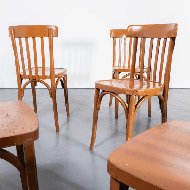 Bentwood and Beech Dining Chairs, 1950s, Set of 7 For Sale - Image 4 of 9