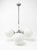 1920's - 1930's ceiling lamp Spanish French or Italian origin chome and glass European Plug (up to 250V).The wiring of...