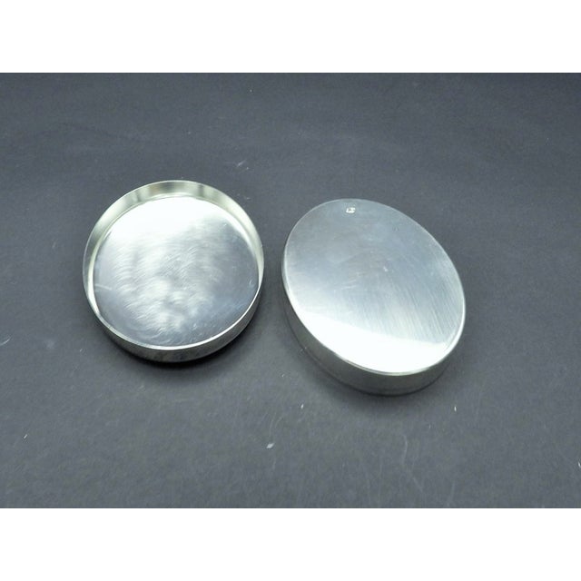 Vintage 1960s Italian Silver Plate Olri Oval Box | Chairish