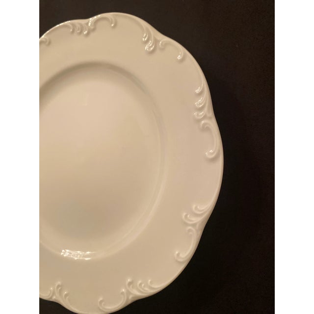 Vintage Rosenthal Classic Rose White Monbijou Bread, Dessert, Appetizer- Set of 6 Plates Mint Condition For Sale - Image 10 of 12