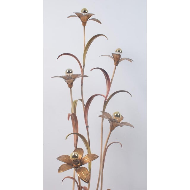 Vintage Flower Floor Light, 1970s For Sale - Image 13 of 16
