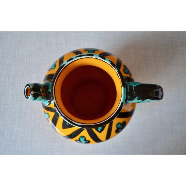 Vintage Colorful Jug from Saint Clément For Sale - Image 10 of 15