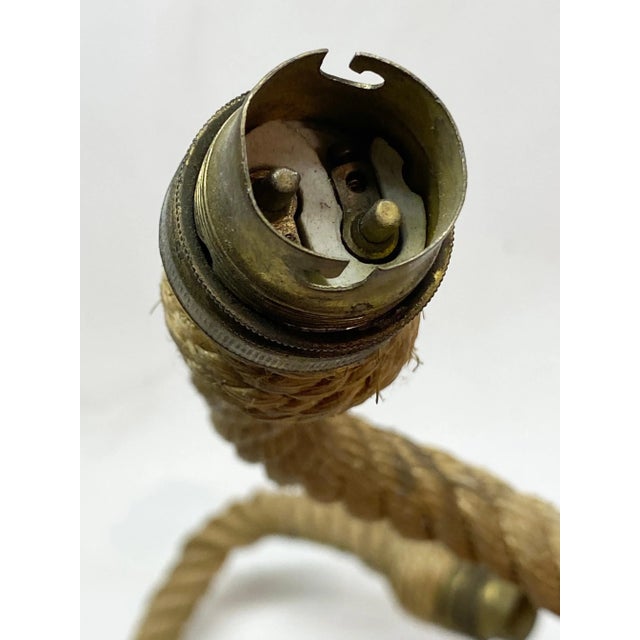 Pair of Audoux Minet Rope Sconces For Sale In New York - Image 6 of 8