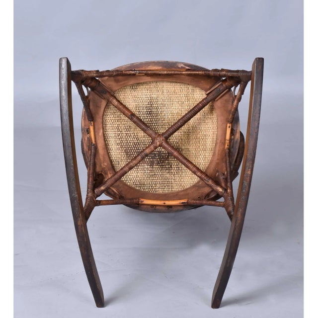 1800's Victorian Wicker Rocking Chair by Heywood-Wakefield or j.c. Berrien For Sale - Image 10 of 13