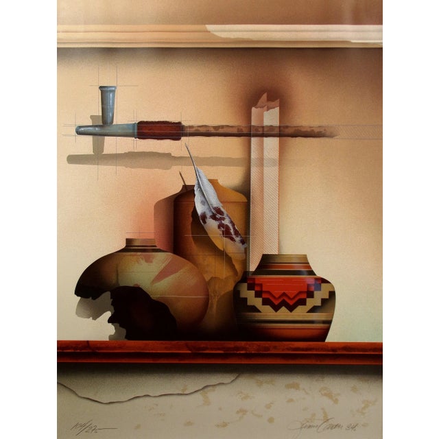 Brown James Carter "Indian Summer" Signed & Numbered Matted Serigraph Art, Still Life For Sale - Image 8 of 9