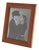 Modernist Spice Brown Calf Leather Picture Frame For Sale