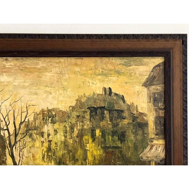 Cragoni – Large Urban Cityscape, Original Oil on Canvas For Sale In Orlando - Image 6 of 16