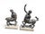 Patinated Centaur Sculptures, Bronzes on Marble Bases, Early 20th Century, Set of 2 For Sale - Image 4 of 14