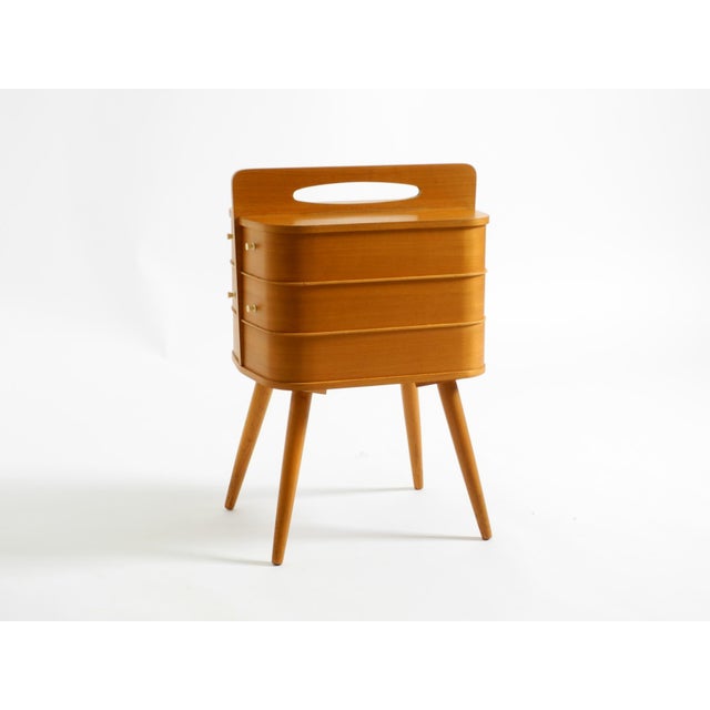 Mid-Century Modern Teak Sewing Box with Hinged Compartments, 1950s For Sale - Image 6 of 18