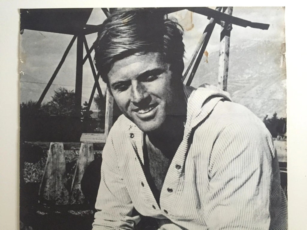 Photo De Presse Vintage Robert Redford Années 80 - Tirage Argentique 27x37 Cm - Occasion