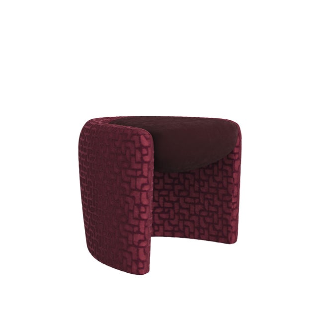 Textile Grace Stool by Ottiu For Sale - Image 7 of 17