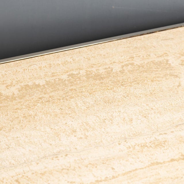 Metal Bronze and Marble Side Tables from Belgo Chrom / Dewulf Selection, 1970s, Set of 2 For Sale - Image 7 of 18