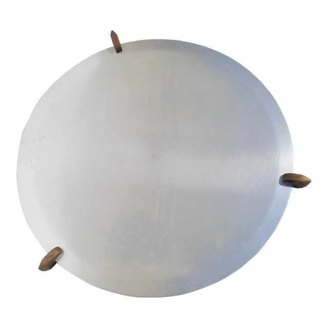 Mid-Century Aluminum Serving Tray Circa 1950s' For Sale