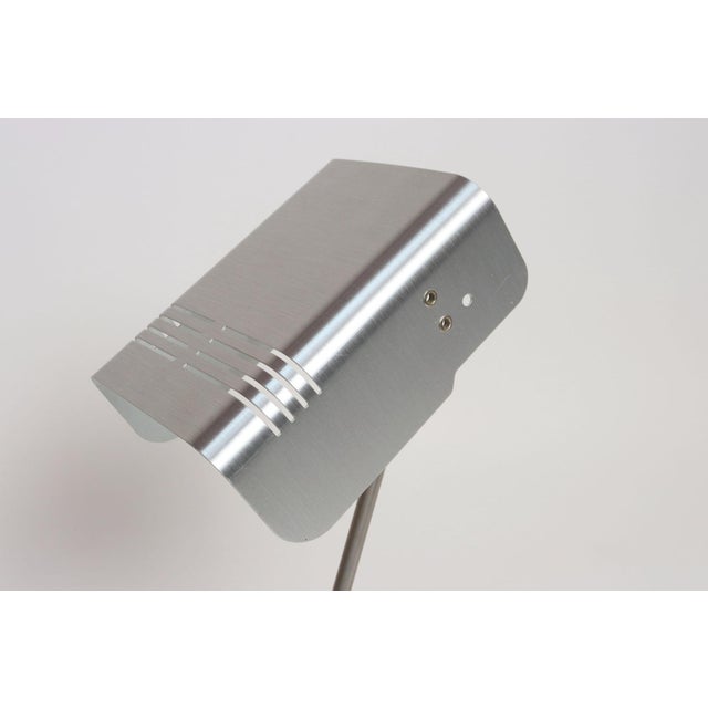 Vintage Italian Aluminum Table Lamp With Swiveling Shade by Targetti Sankey For Sale - Image 12 of 18