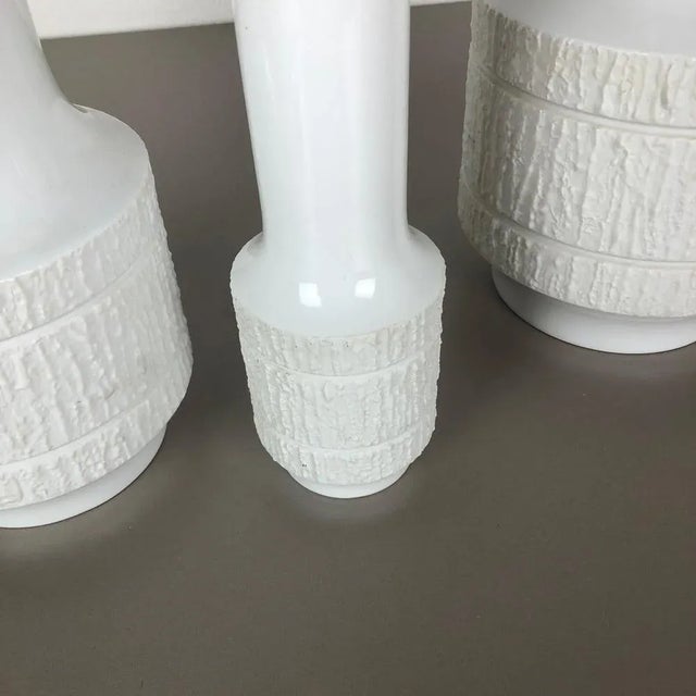 Op Art Porcelain Vases by Richard Scharrer for Thomas, Germany, 1970s, Set of 3 For Sale - Image 11 of 16