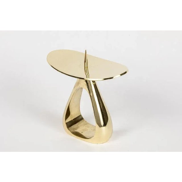 Brass Carl Auböck #3470 Polished Brass Candleholder For Sale - Image 8 of 11