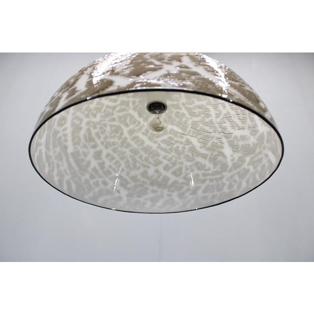 Glass Italian Glass Pendant Light, 1970s For Sale - Image 7 of 11