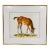 Original Signed Equestrian Watercolor Painting - Grazing Chestnut Horse Portrait, Framed and Matted For Sale