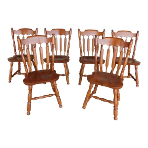 Er Buck Maple Traditional Chairs - Set of 6