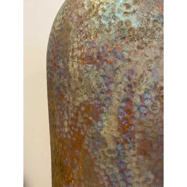 Measuring at 24” tall this is the largest of his work I’ve ever seen. Fantastic iridescent glaze seamlessly transitions...