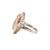 Early 21st Century Ladies 14k White & Rose Gold 11.35ctw Oval Morganite Halo Diamond Cocktail Ring, Size 6.75 For Sale - Image 5 of 10