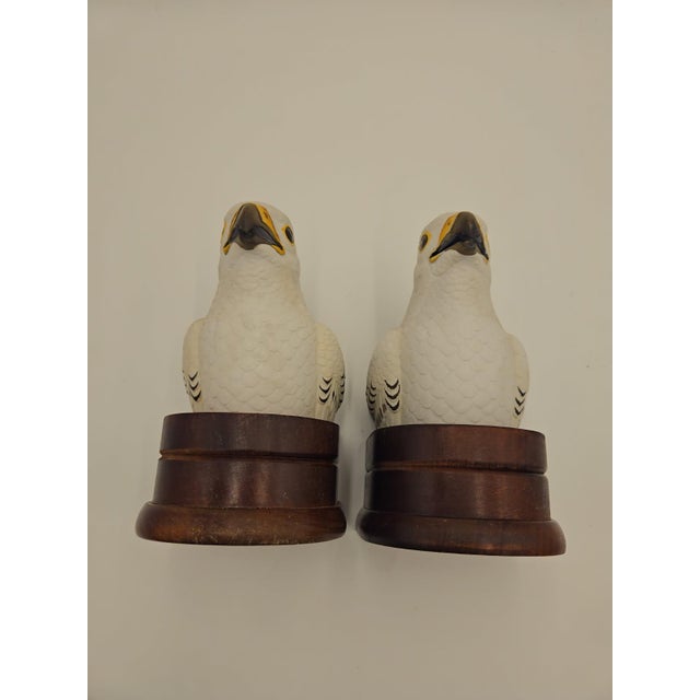 American Falcon Bookends Set of 2 Andrea by Sadek For Sale - Image 3 of 6