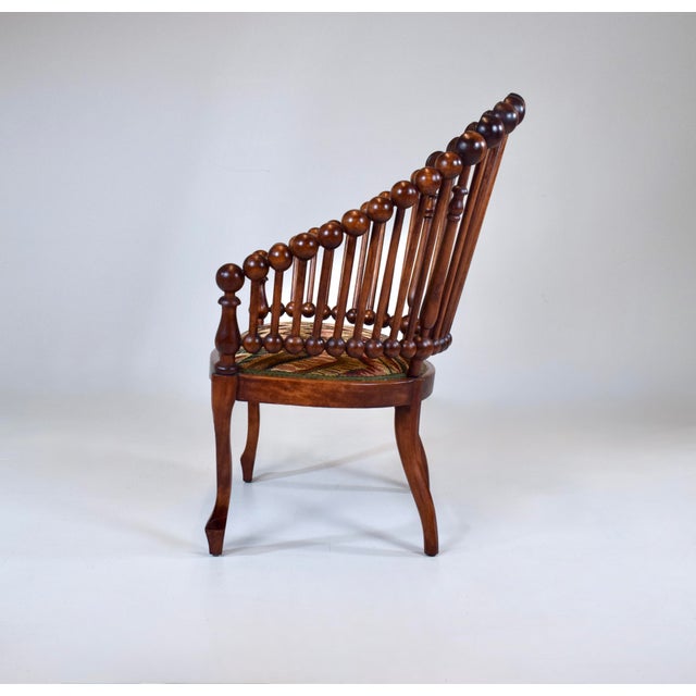 Wood Antique Late 19th Century George Hunzinger "Lollipop" Chair For Sale - Image 7 of 13