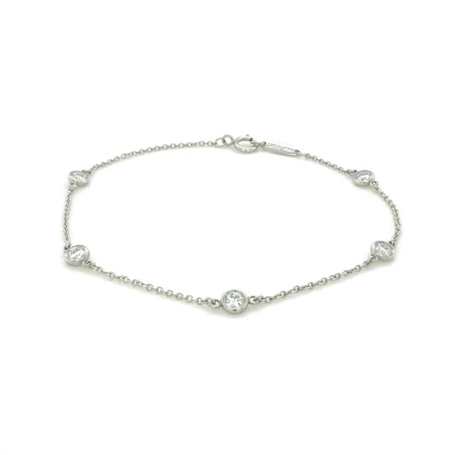 1990s 1990s Elsa Peretti for Tiffany & Co. Diamonds by the Yard Bracelet For Sale - Image 5 of 5