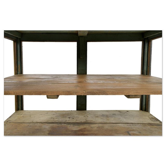 Wood Chest of Drawers in Patinated Solid Wood For Sale - Image 7 of 10