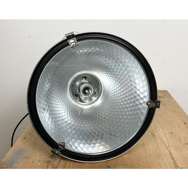 Industrial Pendant Lamp with Glass Cover by Charles Keller for Zumtobel, 1990s For Sale - Image 16 of 17