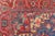 Antique Persian Heriz Serapi Rug With Blue Field Geometric Medallion Design For Sale - Image 9 of 17