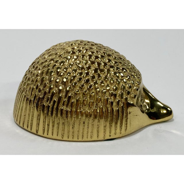 Vintage Brass Hedgehog Paper Weight For Sale In Kansas City - Image 6 of 8