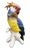 Pair of Italian Chelsea House Vintage Hand-Painted Ceramic Cockatoo Parrot Figures – Hollywood Regency / Tropical Revival For Sale - Image 10 of 12