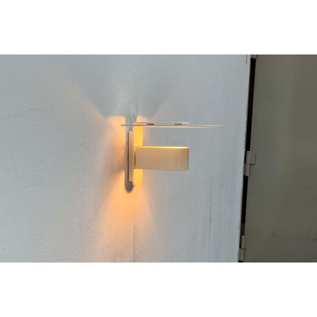 Metal Mid-Century Modern Danish Minimalist Model 3020 Kasket Wall Lamp by Jørgen Klinkby for Lyskaer, 1960s For Sale - Image 7 of 18