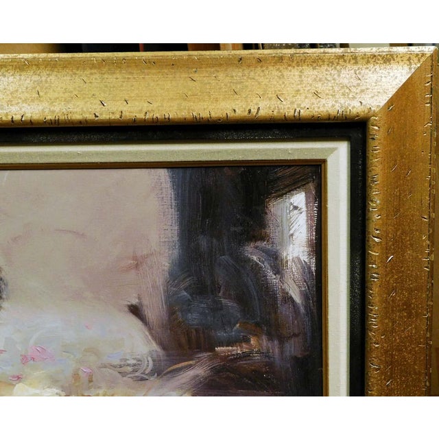 Red Pino "Parisian Girl" Hand Signed & Embellished Custom Framed For Sale - Image 8 of 8