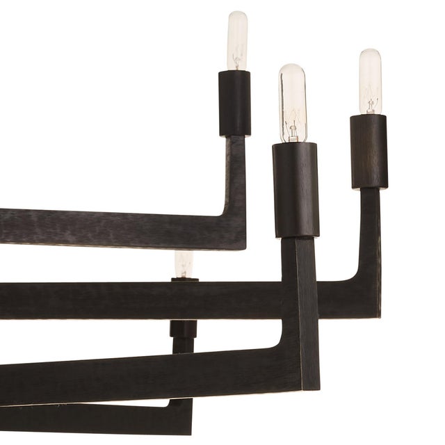 Metal Arteriors Home Griff Black Iron Large Chandelier For Sale - Image 7 of 10