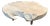 Andrianna Shamaris Impressive Organic Round Teak Wood Coffee Table For Sale