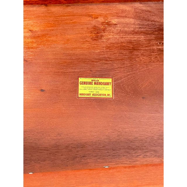 Vintage Georgetown Galleries Attributed Mahogany Bowfront Buffet For Sale - Image 11 of 18