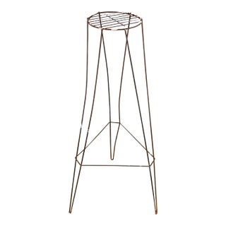 Vintage Mid-Century Modern Iron Tripod Plant Stand For Sale