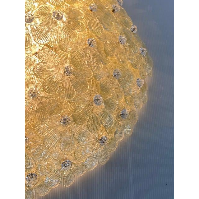 Gold Floral Murano Glass Flush Mount from Simoeng For Sale - Image 12 of 14