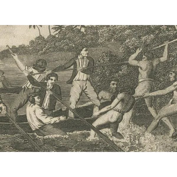 Captain Cooks Perilous Departure from Erromango, 1790 For Sale - Image 5 of 7