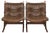 Vintage Danish Leather Siesta Chairs by Ingmar Relling, Set of 2 For Sale