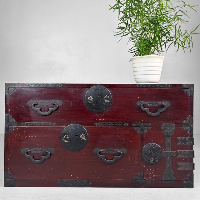 Antique Japanese Tansu Chest of Drawers, 1900s For Sale - Image 11 of 18