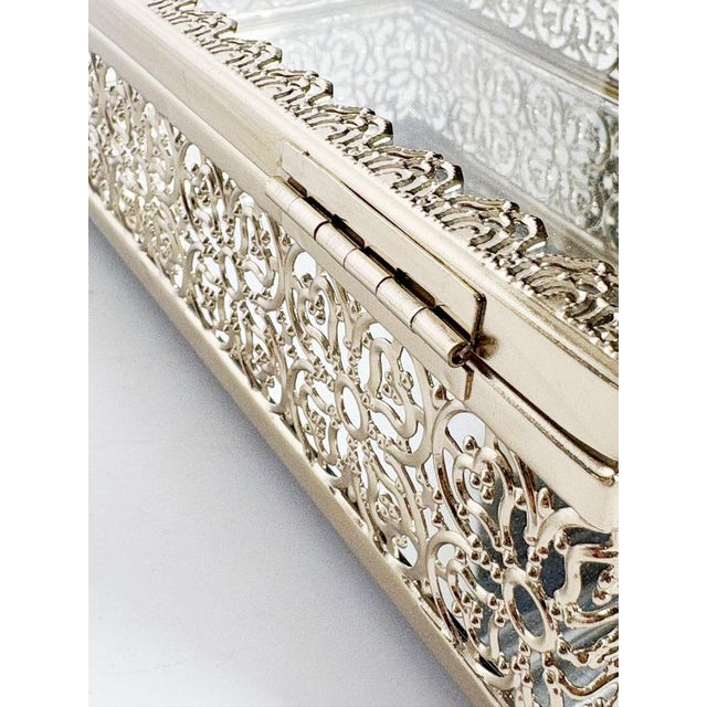 Glass and Metal Jewelry Box, France, 2000s For Sale - Image 10 of 12