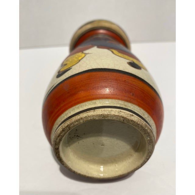 Ceramic Vintage Ogata Kenzan Style Japanese Vase For Sale - Image 7 of 9