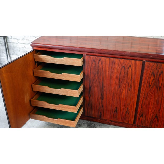 1970s Danish Modern Rasmus Rosewood Credenza For Sale - Image 11 of 16