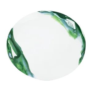 Jenny Green Dinner Plate by Deborah Allen for 1882 Ltd.