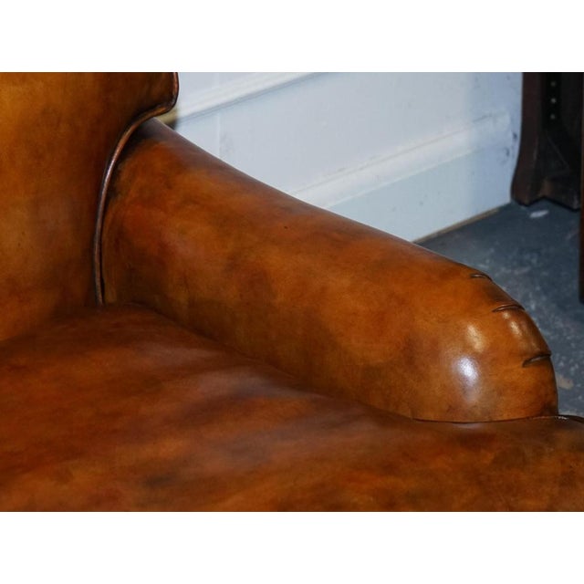 Animal Skin Hand-Dyed Leather 3-Seater Sofa from Howard & Sons For Sale - Image 7 of 18