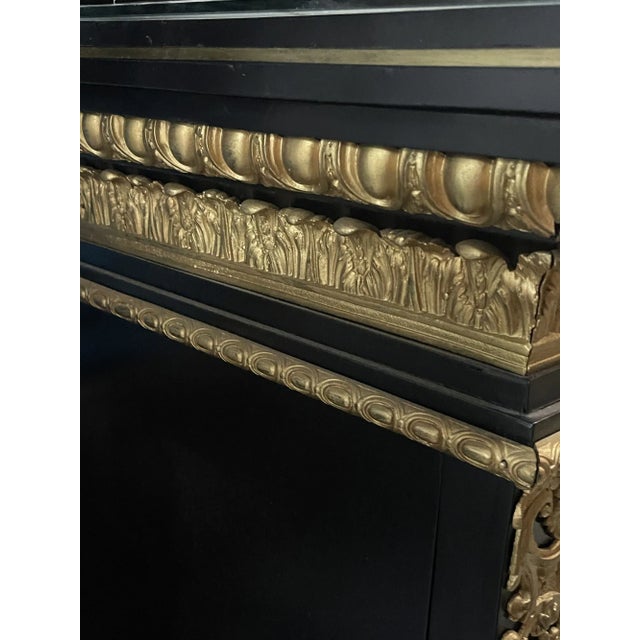 19th C. French Louis XIV Style Ormolu-Mounted Marquetry Cabinet by Henry Dasson For Sale - Image 9 of 10